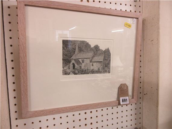 BRIAN HANSCOMB WOOD ENGRAVING - Brian Hanscombe