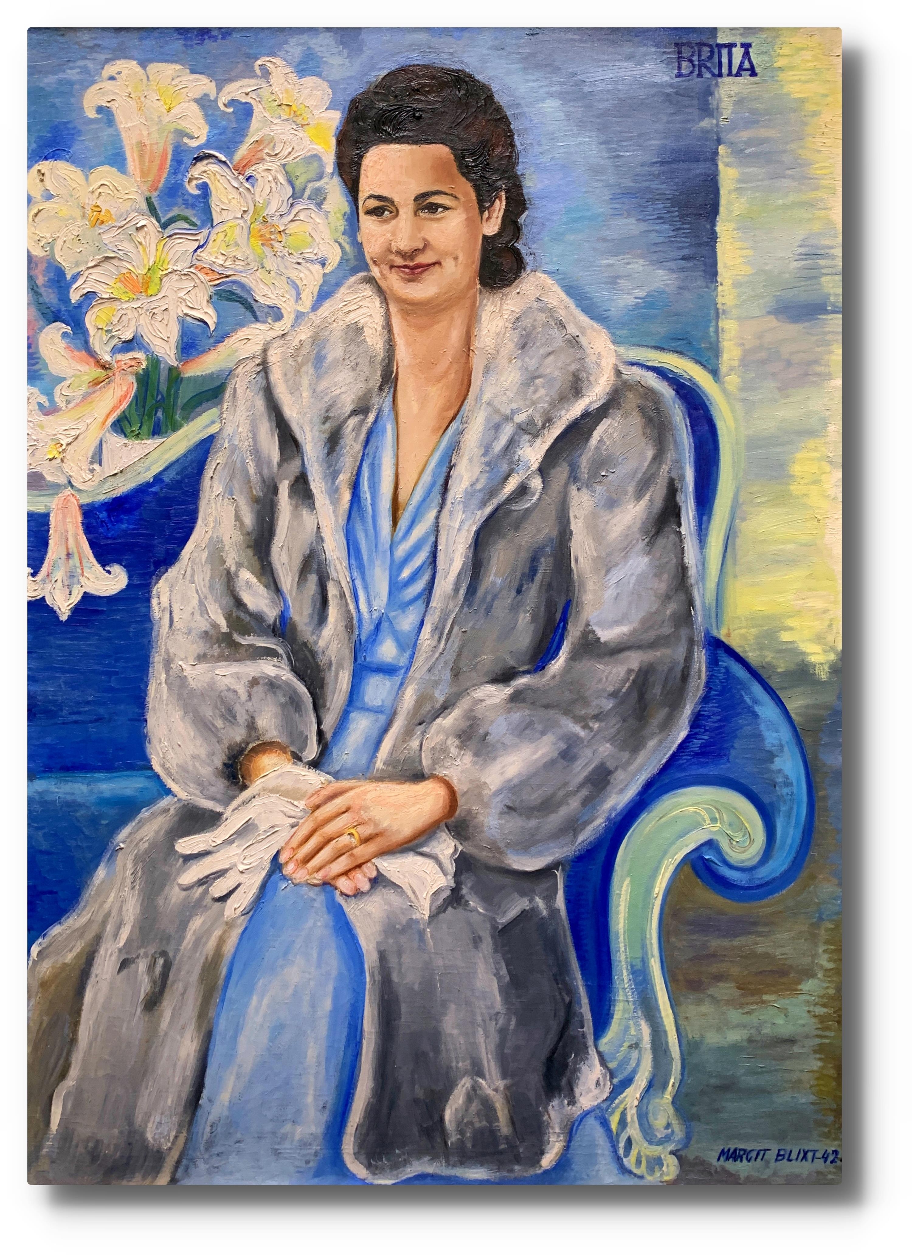 Artwork by Blixt Margit, BRITA - XL FORMÁT, Made of oil on canvas