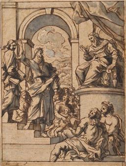 The Preaching of Paul - Charles Poerson