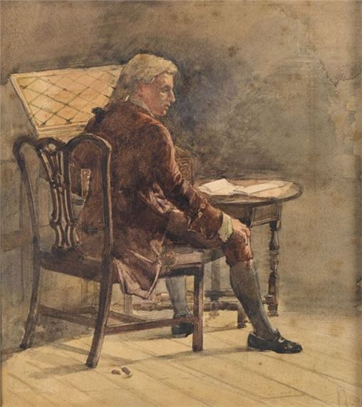 Young man reading - John Eyre