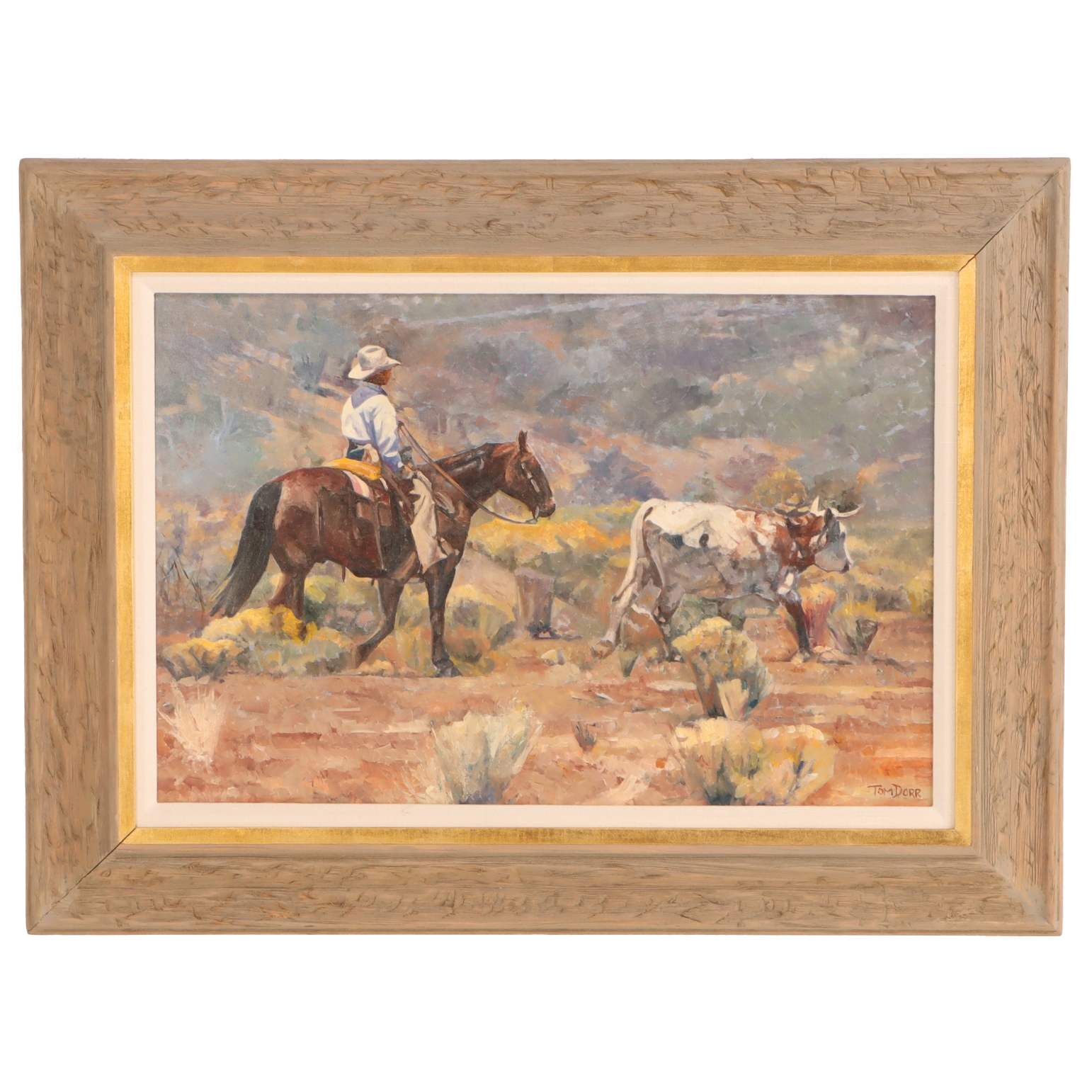 Tom Dorr | Tom Dorr (American b. 1950) iChasin' One Home/i depicting a ...