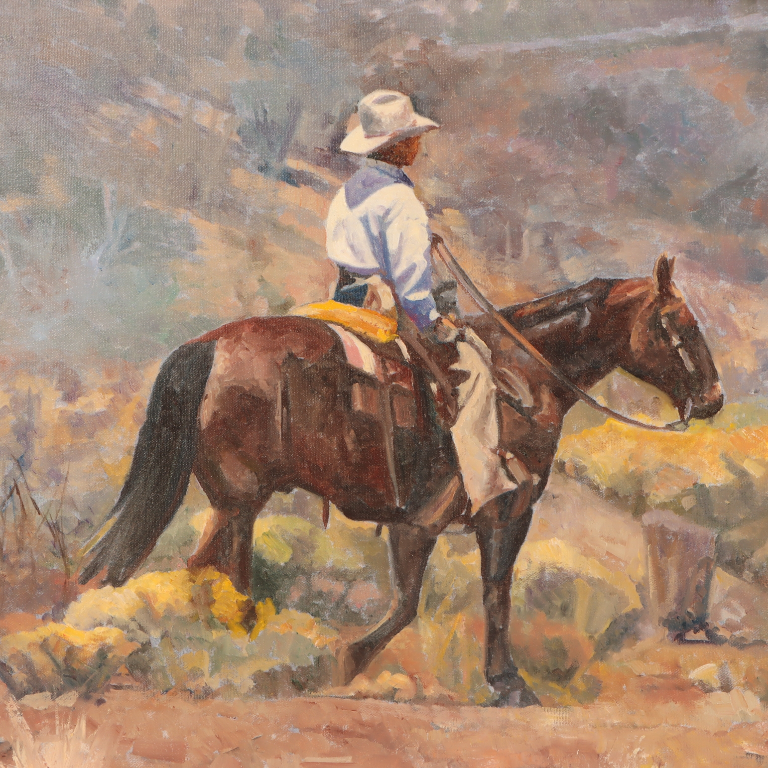 Tom Dorr | Tom Dorr (American b. 1950) iChasin' One Home/i depicting a ...