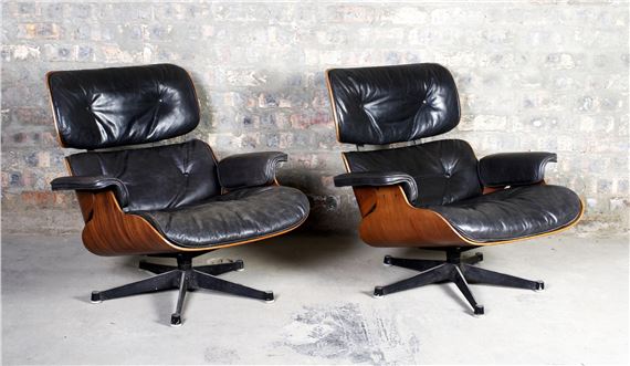 Charles & Ray Eames | Pair of Charles and Ray Eames-style rosewood ...