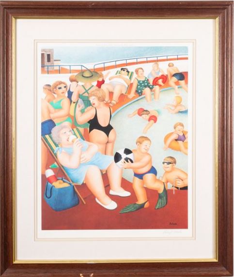 Beryl Cook | Swimming Pool - Print | MutualArt