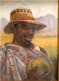 PORTRAIT OF AN AFRICAN MAN - Jac Koper