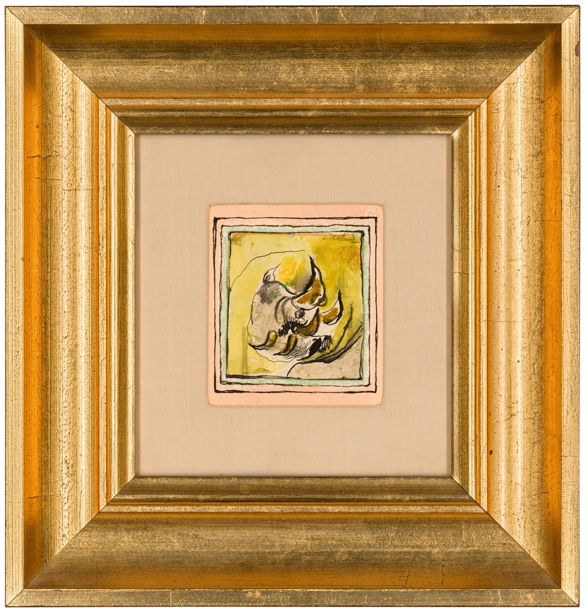 Graham Sutherland | Study for Horned Figure (Circa 1944) | MutualArt