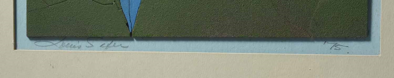 Artwork by Louis Safer, Louis Safer (American, 1913 - 2002), Acrylic, Made of Acrylic on pieced terracotta mount