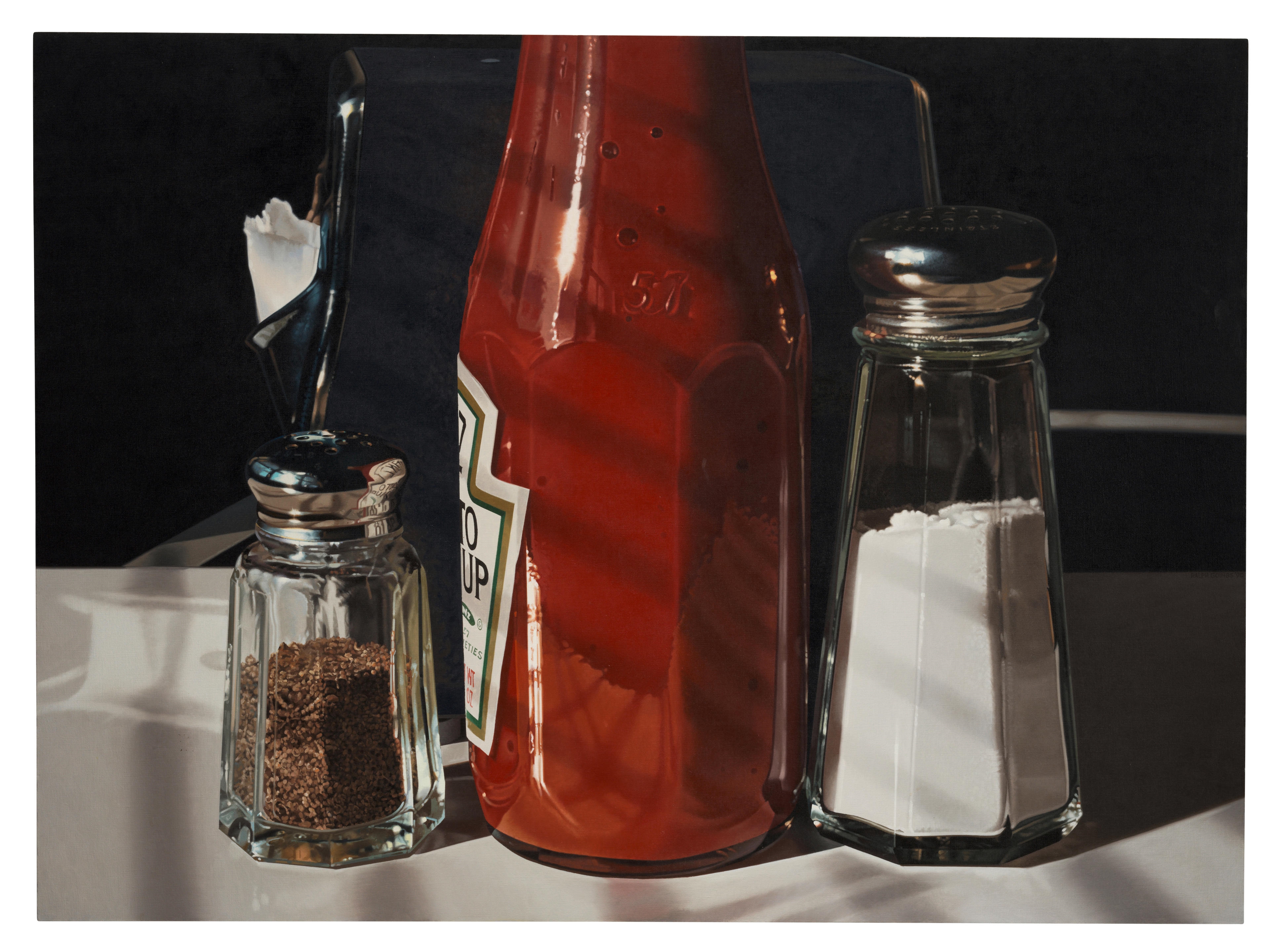 Ralph Goings | Ketchup Close-Up (1990) | MutualArt