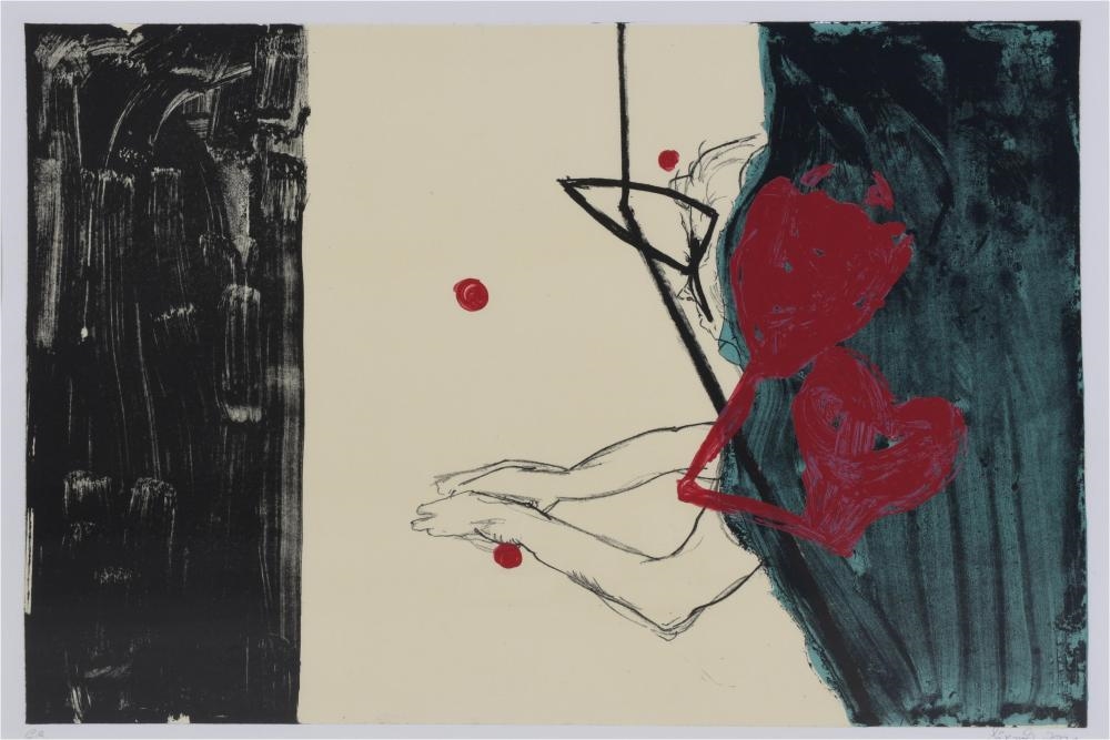 Artwork by Markus Lörwald, OHNE TITEL #4 (UNTITLED #4) -- 2004, Made of Lithograph