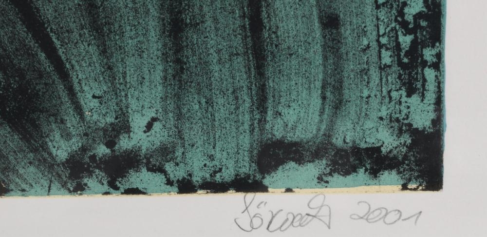 Artwork by Markus Lörwald, OHNE TITEL #4 (UNTITLED #4) -- 2004, Made of Lithograph