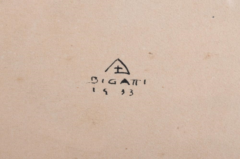 Artwork by Alfredo Bigatti, MERMAID, 1933, Made of Linoleum cut