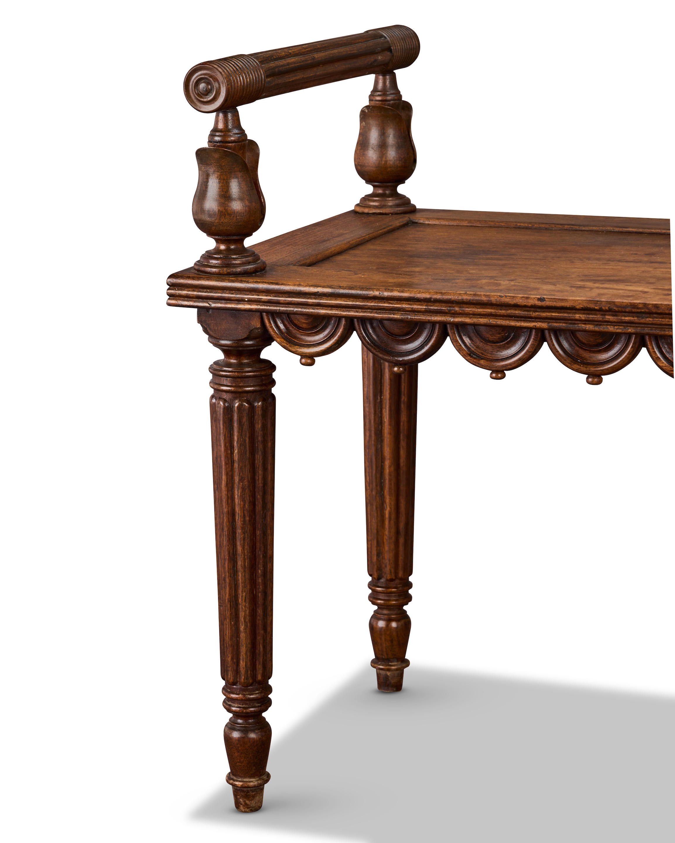 George‏ Bullock | A Regency padouk window seat or hall stool | MutualArt