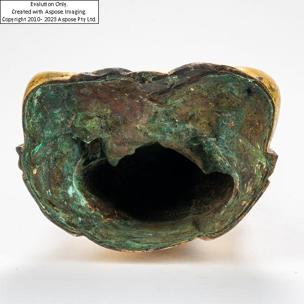 Artwork by Chinese School, 19th Century, A LARGE CHINESE GILT BRONZE FIGURE OF GUANYIN, Made of gilt bronze