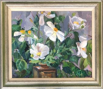 still life of California tree poppies - Peggy Rutherford