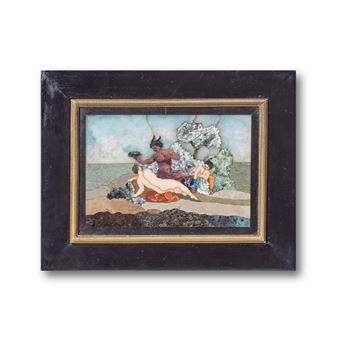 A Florentine pietra dura plaque of a Bacchanalian group - Nicolo Merlini