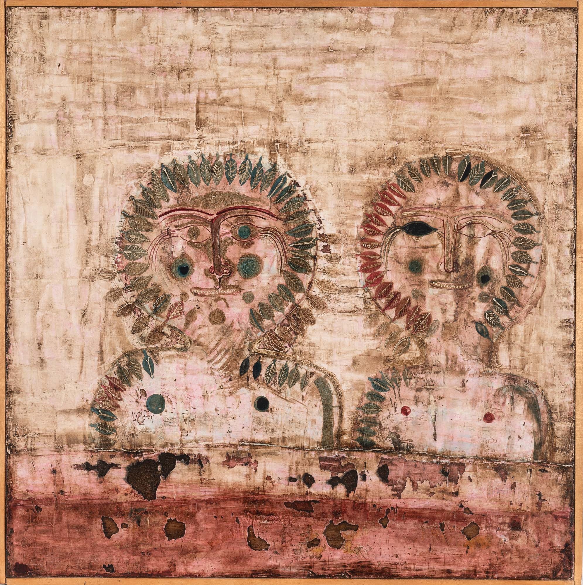 Artwork by Gustavo Foppiani, Figure che ridono, Made of Oil on panel