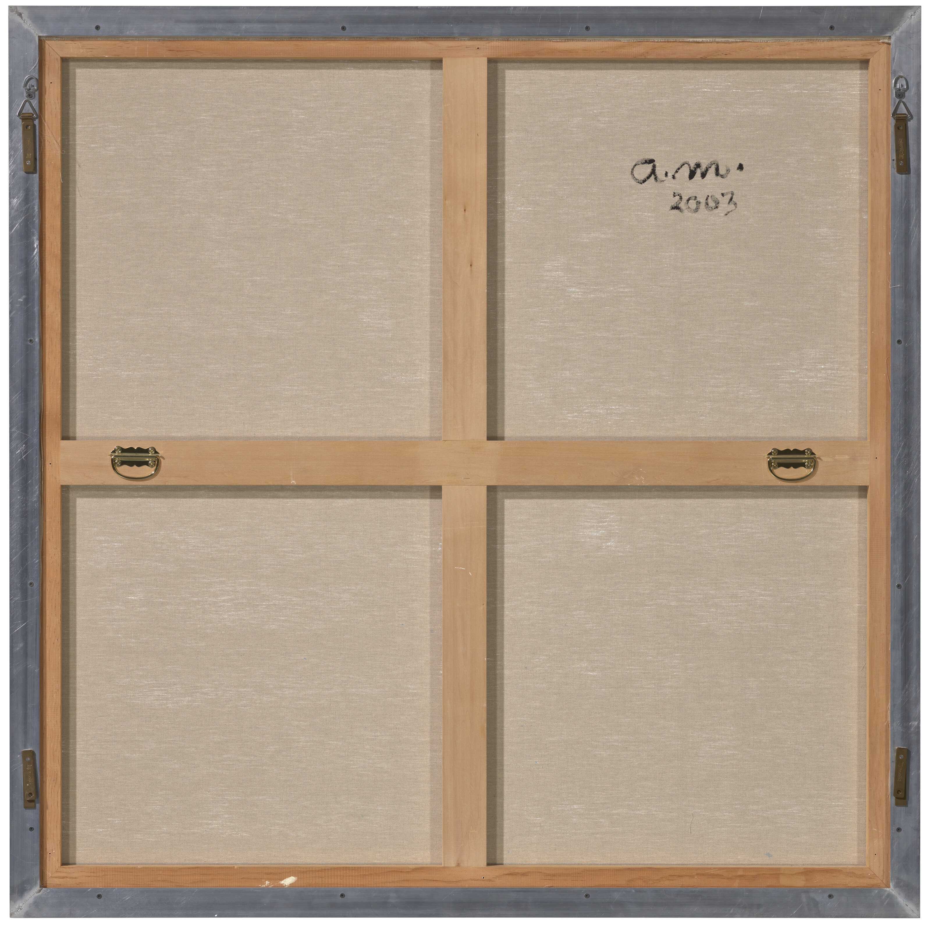 Artwork by Agnes Martin, Untitled #6, Made of acrylic and graphite on canvas