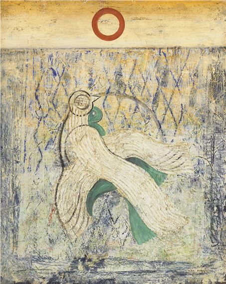 Max Ernst、マックス・エルンスト【SANS TITRE】 Max Ernst | Sans titre (L'oiseau qui s'assoit et ne chante pas