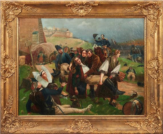 Scene from the Franco-Prussian War by Paul-Émile Boutigny