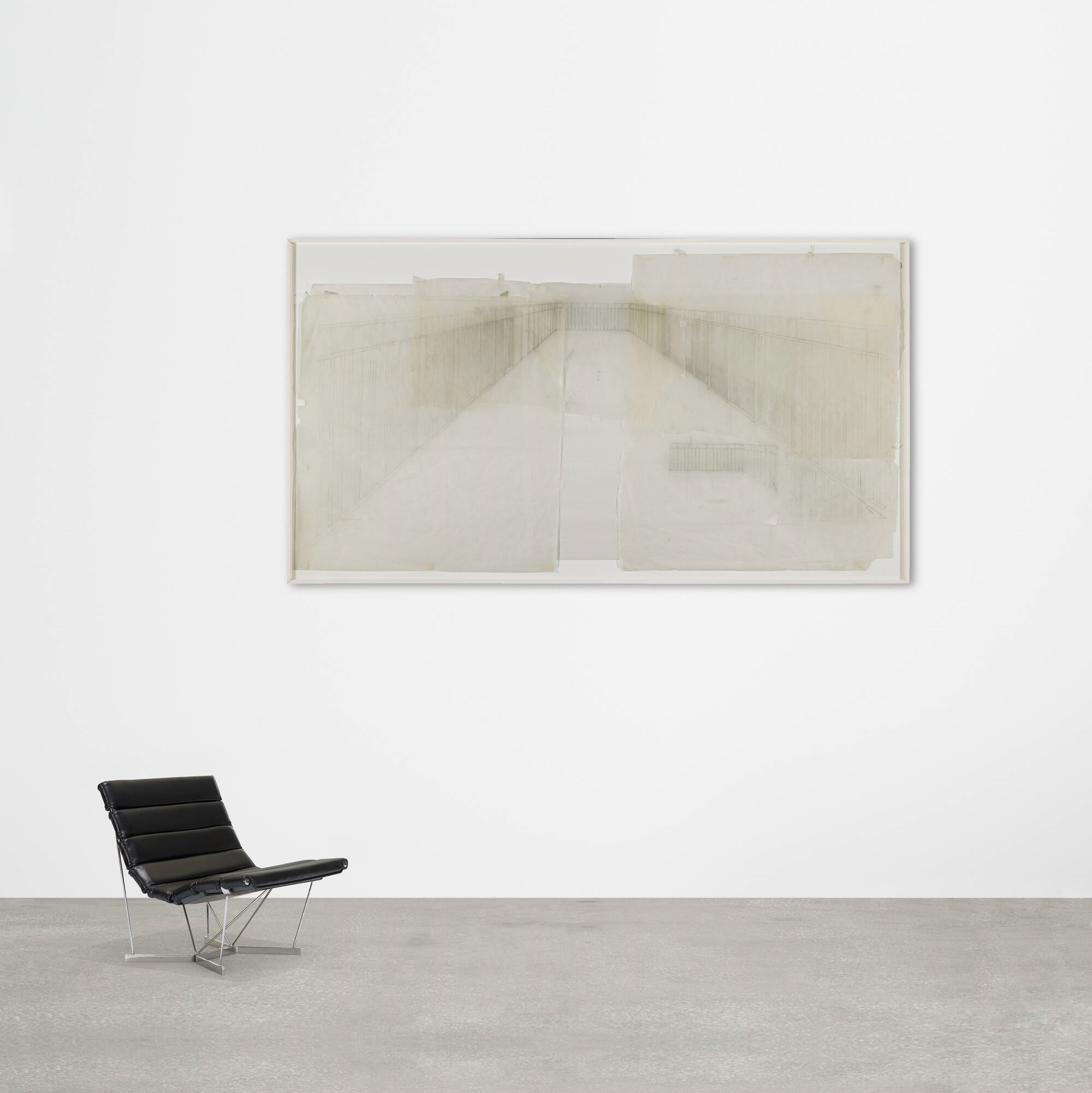 Artwork by Toba Khedoori, Untitled (Working Drawing for Walkaway), Made of tracing paper