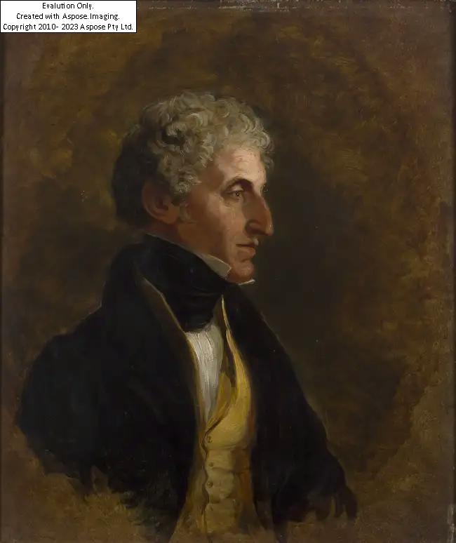 Sir George Hayter | Portrait of Charles Elphinstone Fleming in profile ...