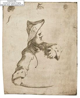 Study of a man in a tricorn hat;  - Robert Callender