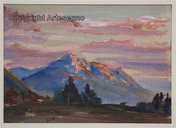 Alberi e montagne by Giuseppe Muner