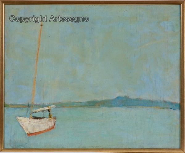 Artwork by Ferruccio Lessana, Senza titolo, Made of Oil on wood panel