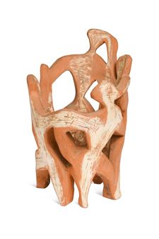 a terracotta figure group - Evelyn Krackover