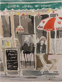 Bistro, Paris, 1987 - Barbara Day