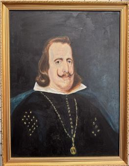 David Meurig Evans In the style of Valasquez Philip IV of Spain Oil on canvas - David Meurig Evans