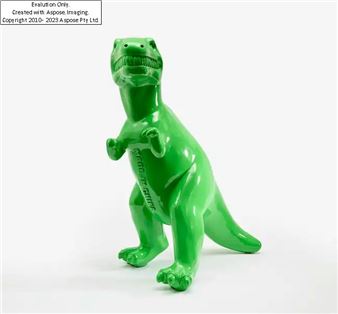 Chinese b. 1956-  Made in China (Green);  synthetic resin and baked lacquer - Sui Jianguo