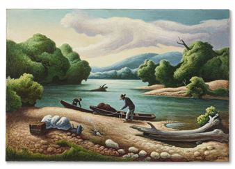 Current River, Missouri Ozarks - Thomas Hart Benton‏