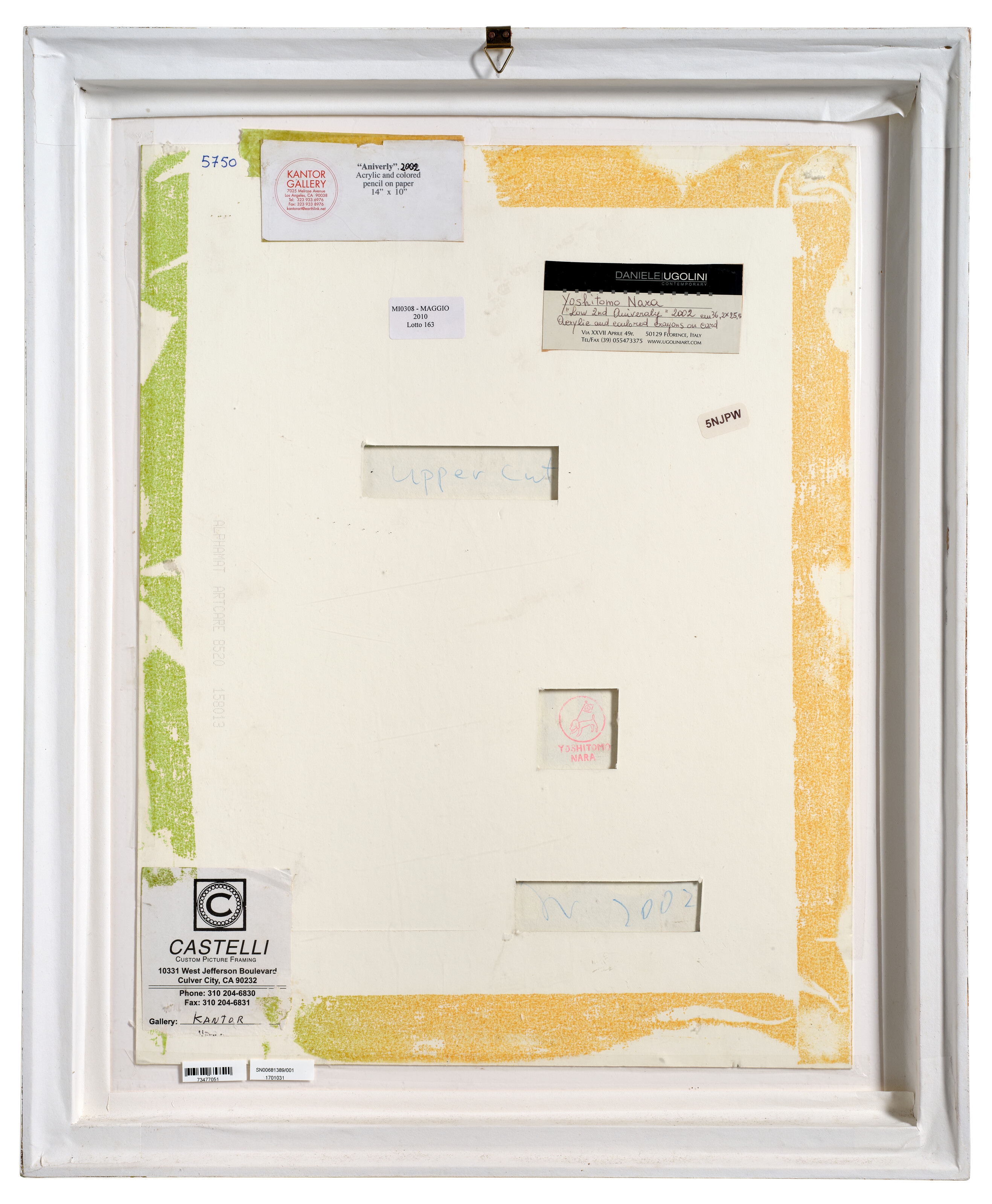 Artwork by Yoshitomo Nara, Untitled, Made of acrylic and colored pencil on paper