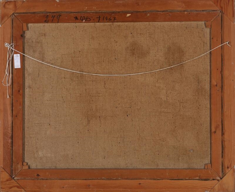 Artwork by Robert Leepin, Landscape with trees, Made of Oil on canvas