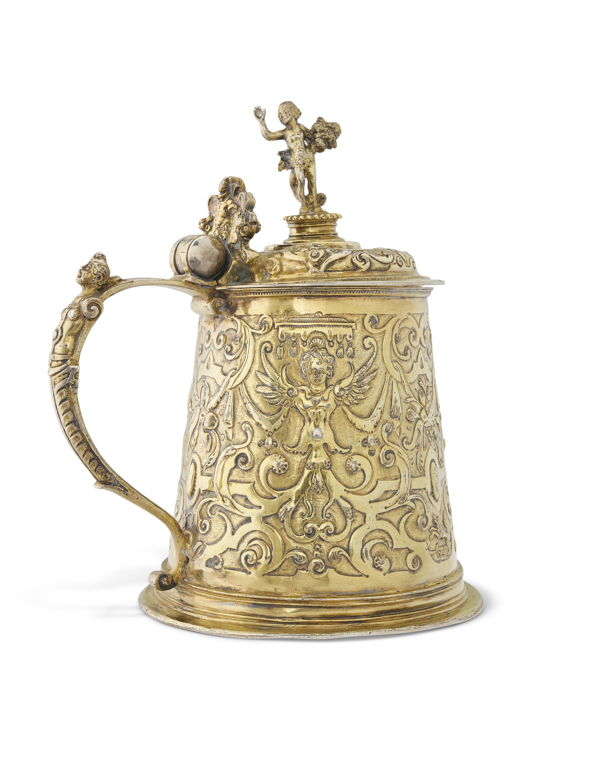 Artwork by Veit Koch, TANKARD POLONAIS EN VERMEIL