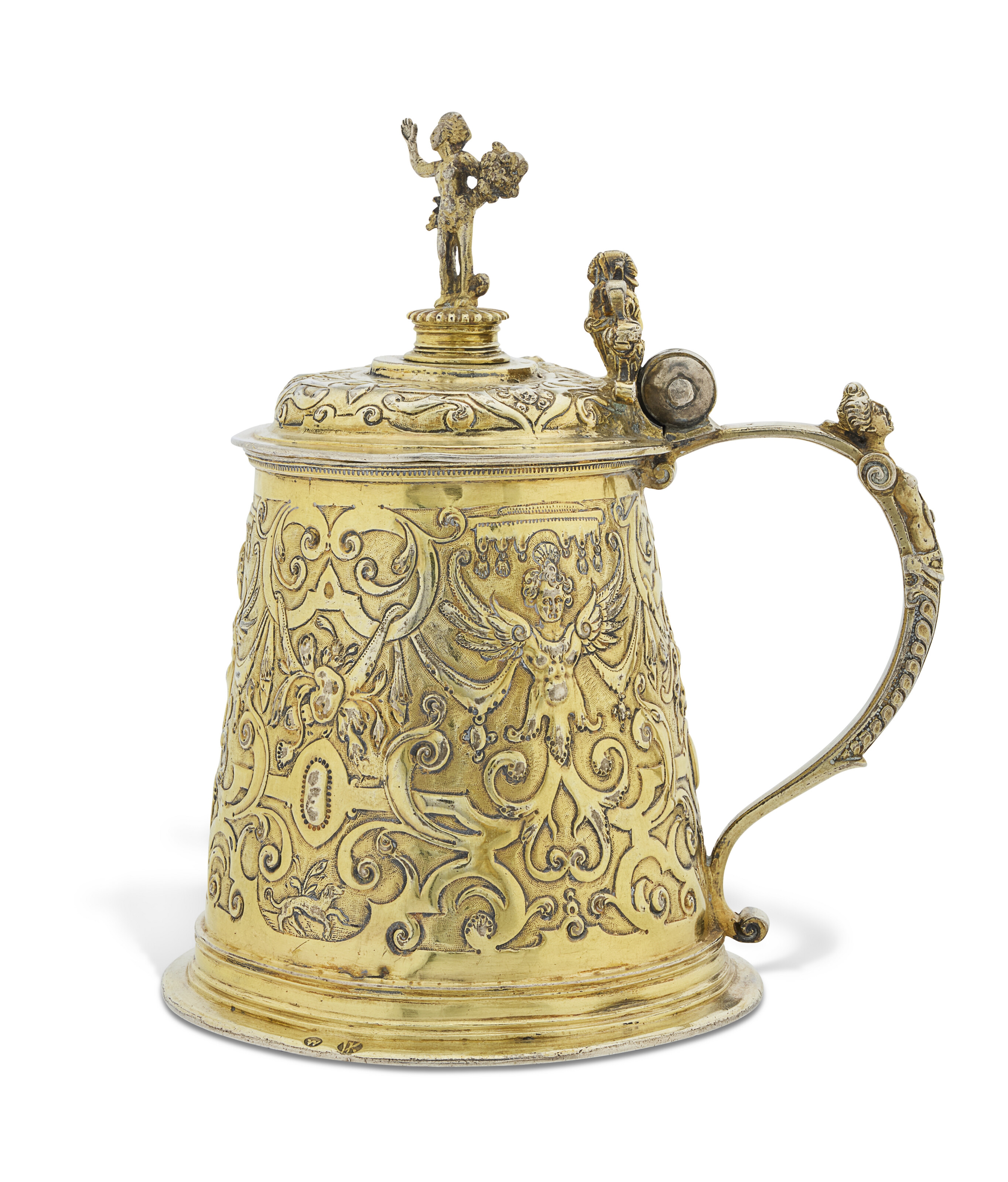 Artwork by Veit Koch, TANKARD POLONAIS EN VERMEIL