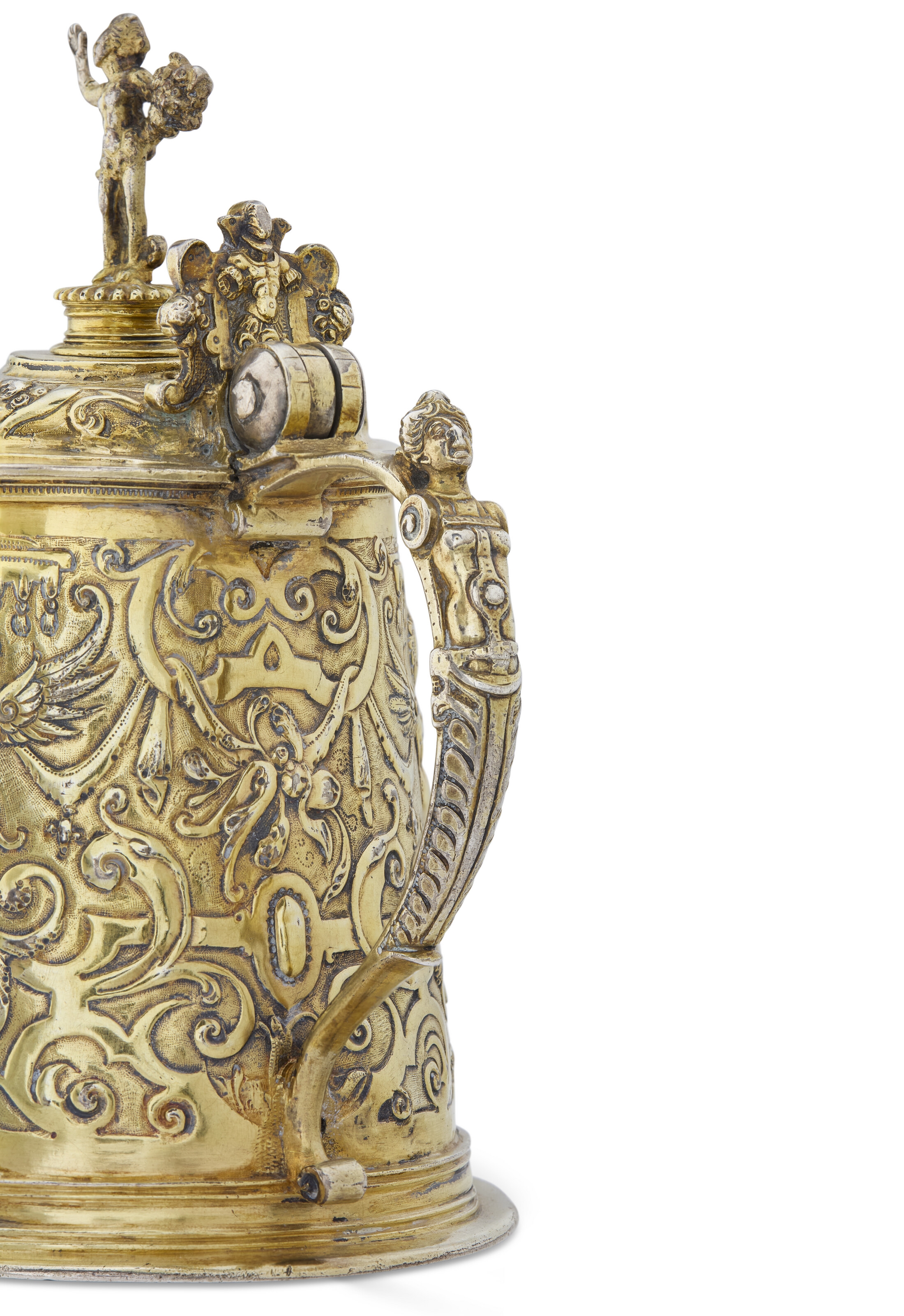 Artwork by Veit Koch, TANKARD POLONAIS EN VERMEIL