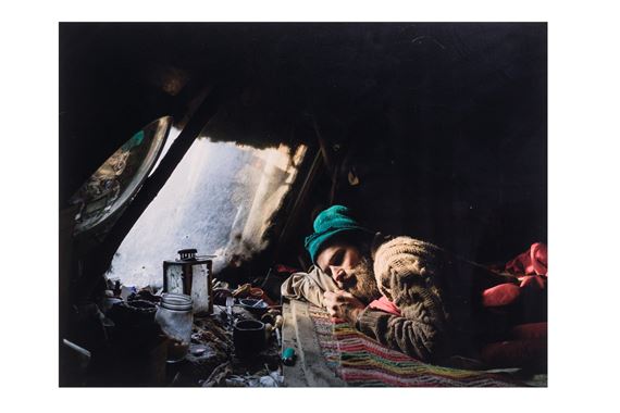 DAVID IN HIS WIGWAM by Lucas Foglia, 2006