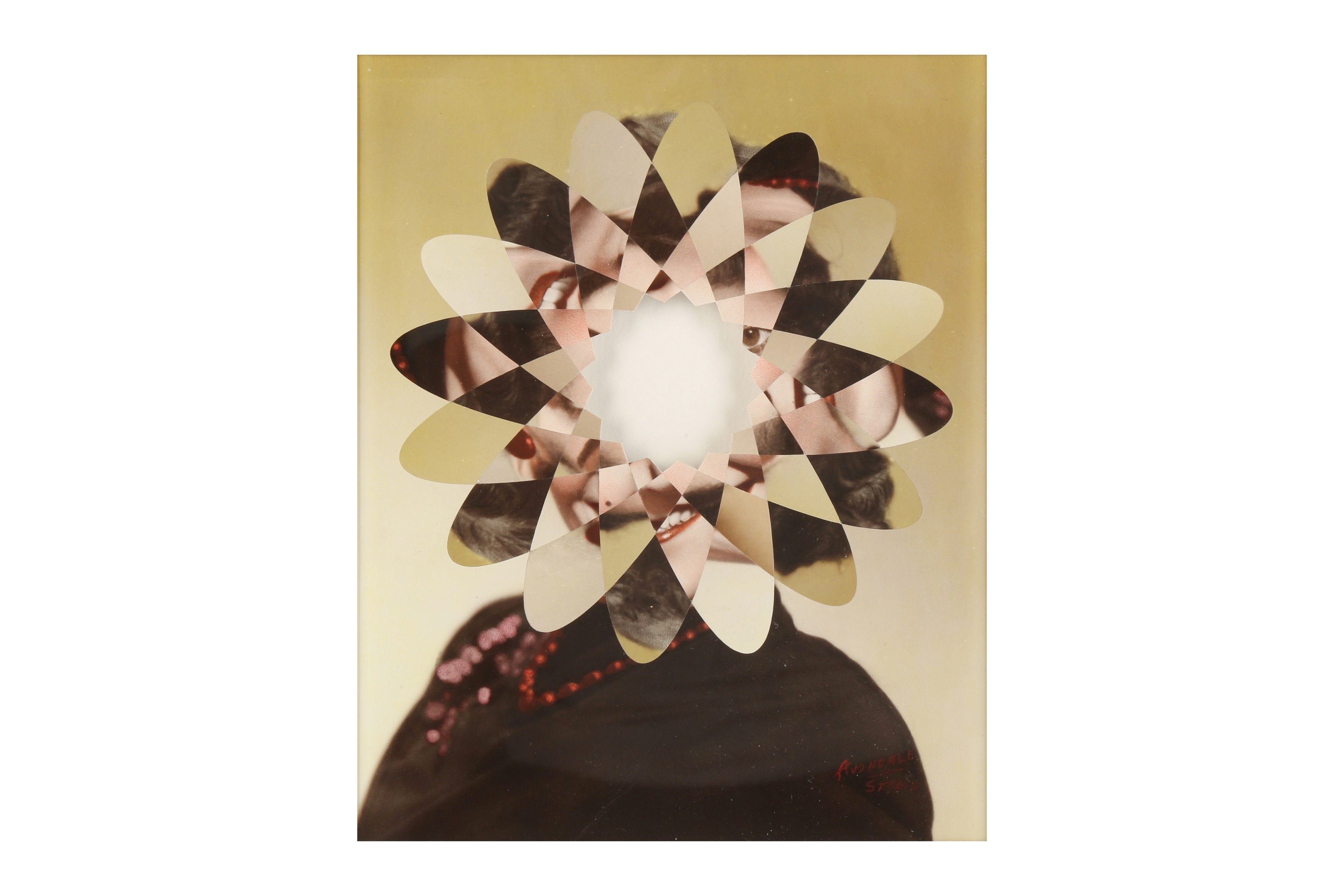 Artwork by Julie Cockburn, ROSA, Made of found photograph