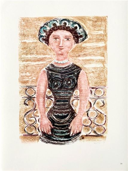 Massimo Campigli Massimo Campigli Il Balcone 1958 MutualArt