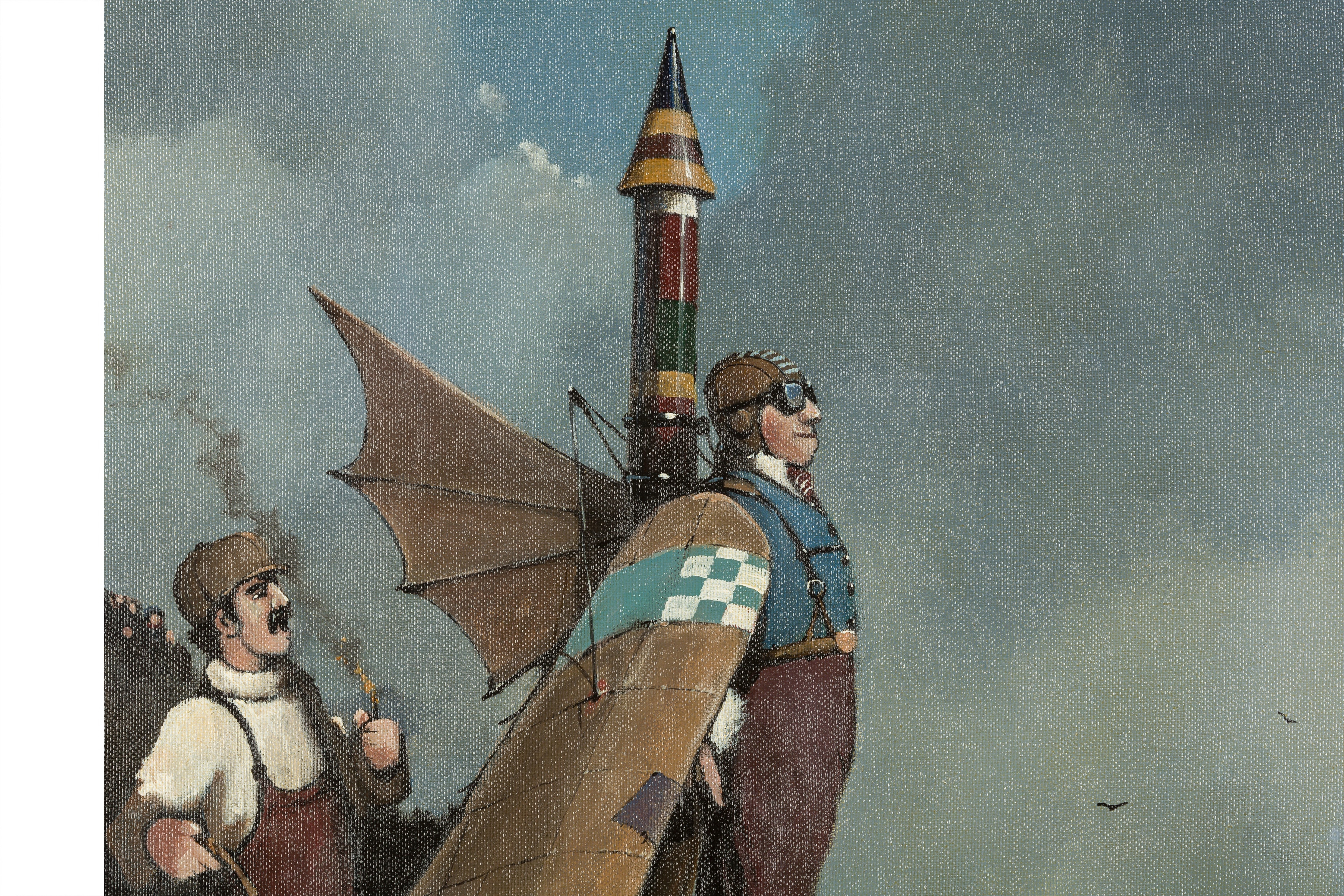 Artwork by Andrew Dillon, The Mad Professor V, Made of oil on canvas