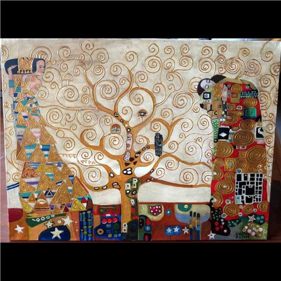 Gustav Klimt | Gustav Klimt Tree of Life Oil Canvas Oil Painting ...