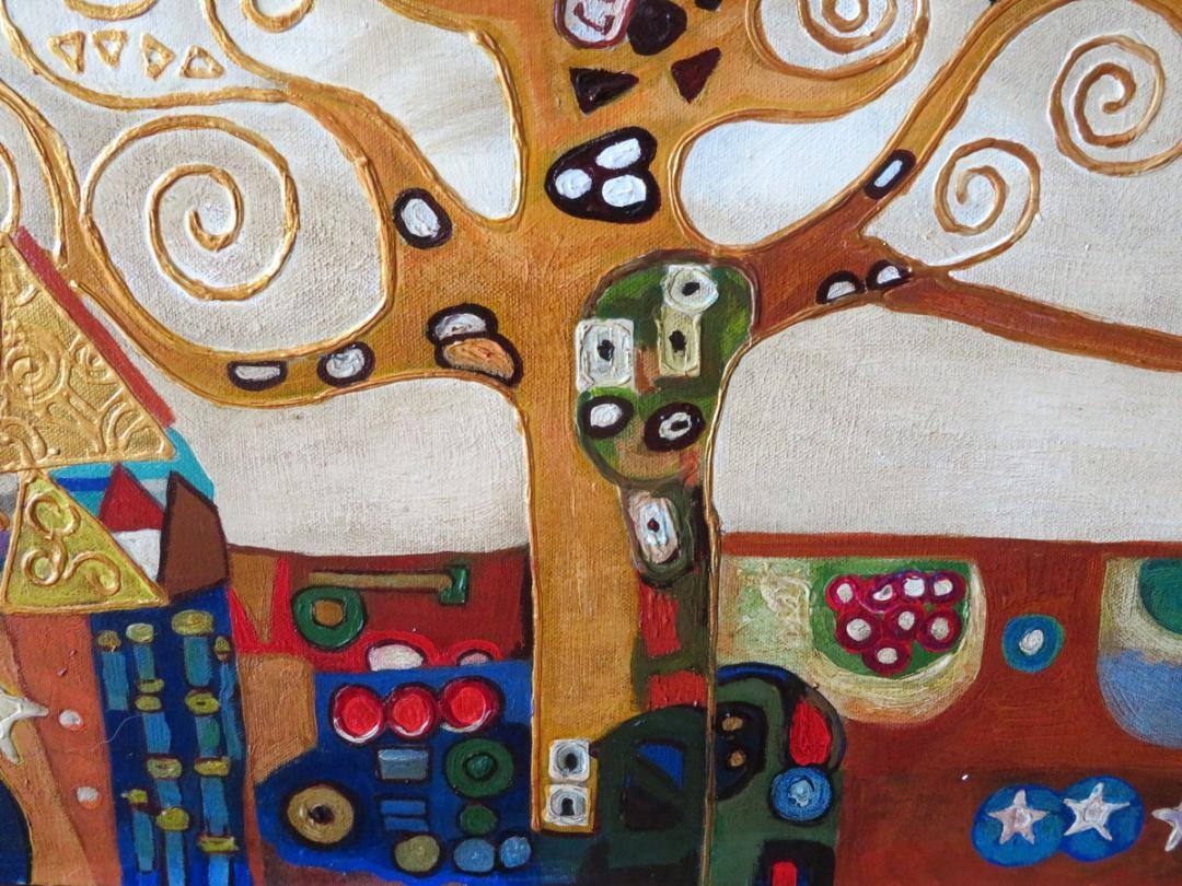 Gustav Klimt | Gustav Klimt Tree of Life Oil Canvas Oil Painting ...