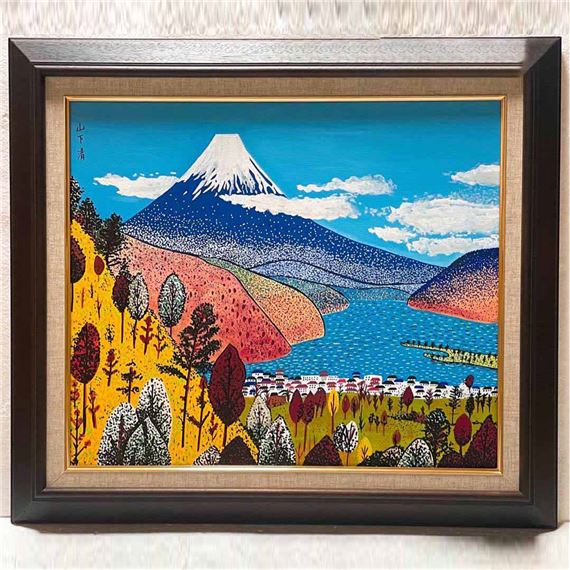 ⚪️kiyosi作 油彩画 Kiyoshi Yamashita | Large hand-painted oil painting by Kiyoshi