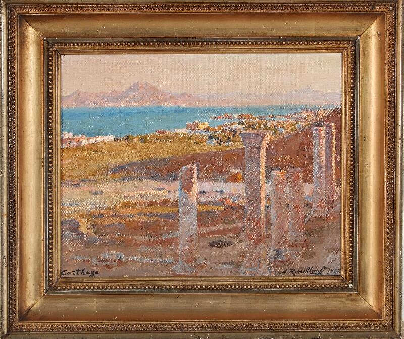 Alexandre Roubtzoff | View over the ruins at Carthage (1921) | MutualArt