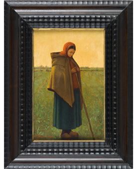 Popolana in un campo - Ampelio Bonora