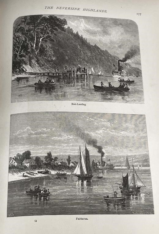 Artwork by William Cullen Bryant, 2 VOLUMES "PICTURESQUE AMERICA" PUBLISHED , 1872, Made of STEEL & WOOD