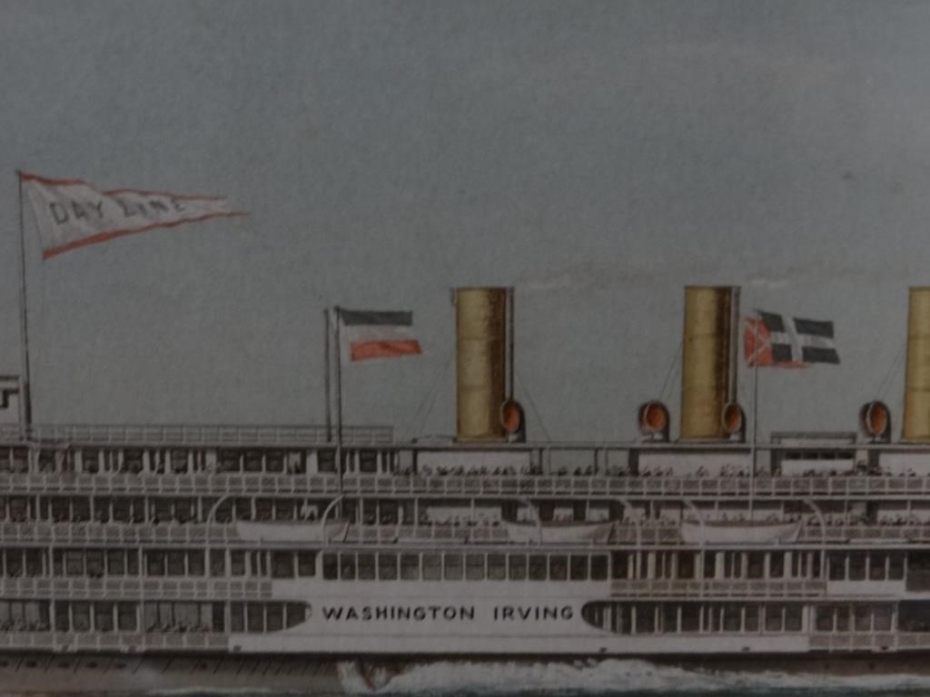 Artwork by Washington Irving, LITHOGRAPH OF WASHINGTON IRVING HUDSON DAYLINE, Made of LITHOGRAPH