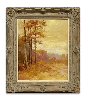D. C. LITHGOW "GOLDEN LANDSCAPE" OIL / CANVAS - David Cunningham